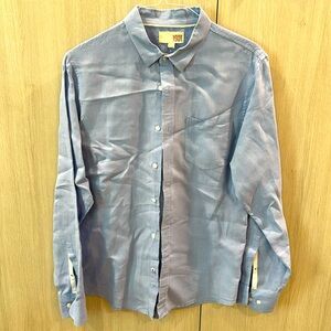 1901-blue medium dress shirt